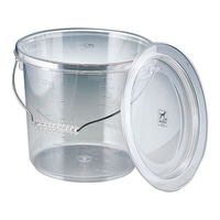 エンテック ポリカバケツ12.7L本体(透明) FCK9135-PO-15A