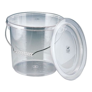 エンテック ポリカバケツ12.7L本体(透明) FCK9135-PO-15A-イメージ1