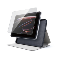 エレコム iPad(A16/第10世代)用 スターターキット ガラスフィルム 衝撃吸収ケース ブラック TB-A26RSASTBK