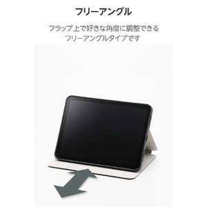 エレコム iPad(A16/第10世代)用 スターターキット ガラスフィルム 衝撃吸収ケース ブラック TB-A26RSASTBK-イメージ5