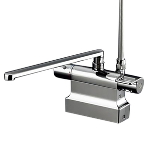 TOTO TBV03423J1　台付サーモスタット混合栓 Amazon | TOTO 浴室用台付サーモスタット混合水栓 シルバー 300mm