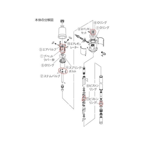 トラスコ中山 Vパッキンセット 5個1組 FC853DW-3010473-イメージ2