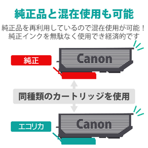 エコリカ リサイクルインクカートリッジ 2個パック ブラック ECI-C380XLB-2P-イメージ5