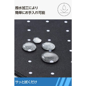 エレコム ファブリックマウスパッド(ステッチタイプ) ブラック×ホワイト MP-LMWDBK-イメージ5