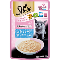マースジャパンリミテッド シーバ リッチ 12か月までの子ねこ用 やわらか仕立て お魚ミックス まぐろ・たい入り(35g) SRIｺﾈｺｵｻｶﾅMIXﾏｸﾞﾛﾀｲ35G