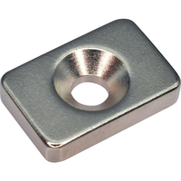 トラスコ ネオジム角形磁石　皿ねじ穴付　１５ｍｍＸ１０ｍｍＸ３ｍｍ　Ｍ３　 １個入 T15K03-M3