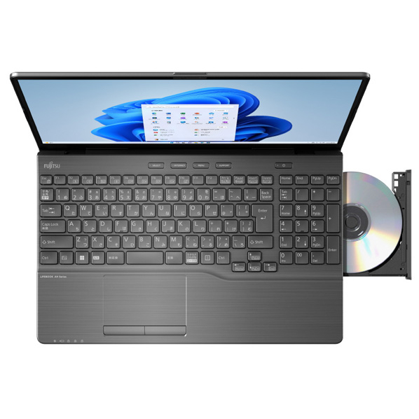 富士通 ノートパソコン e angle select LIFEBOOK ブライトブラック FMVA57H3BE 搭載 Core 16GB Home インテル Microsoft