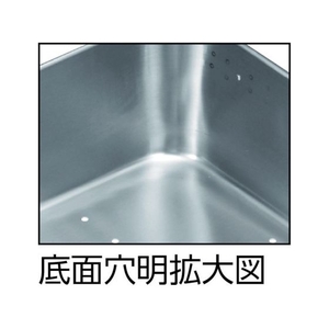 日本メタルワークス 抗菌 ストッパー付給食バット 運搬型 FC140KP-3872700-イメージ2