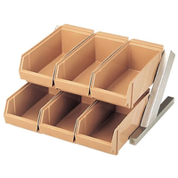 江部松商事 FC165KY-0101290 オーガナイザー 2段3列 6ヶ入 クリア