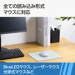 エレコム ファブリックマウスパッド(ステッチタイプ) グレー MP-LMWGY-イメージ7