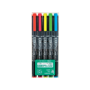 ゼブラ 蛍光オプテックスケア 5色セット F815362-WKCR1-5C-イメージ1