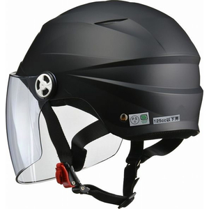 リード工業 シールド付ハーフヘルメットMATBKーL RE41MATBKLL FC479MT-RE41MATBKLL-イメージ3