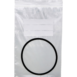 トラスコ チャック付ポリ袋（白枠付） ０．０８ｍｍ厚 ８５ｘ６０ｍｍ ２００枚入 食品衛生法適合（ポジティブリスト適合） TCBW-B-8A-TM-イメージ2
