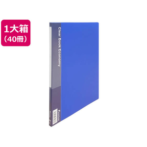 Forestway クリヤーブック エコノミー A4 10ポケット 青 40冊 FC971NT-FRW-210374-イメージ1