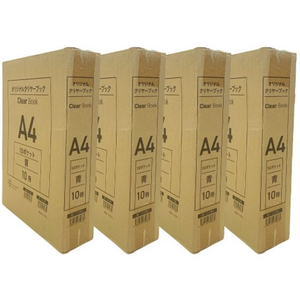 Forestway クリヤーブック エコノミー A4 10ポケット 青 40冊 FC971NT-FRW-210374-イメージ4