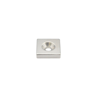 トラスコ ネオジム角形磁石　皿ねじ穴付　２５ｍｍＸ２５ｍｍＸ６ｍｍ　Ｍ６　 １個入 T25K06-M6