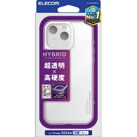 エレコム iPhone 16 Pro Max用ハイブリッドケース クリア PM-A24DHVCKCR