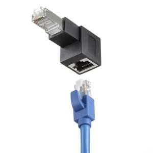 サンワサプライ RJ-45L型変換アダプタ(下出し カテゴリ6A STP) ブラック ADT-RJ6A-LD-イメージ6