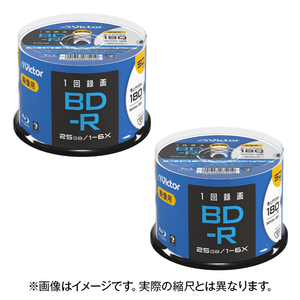 ビクター 録画用BD-R 1-6倍速 25GB インクジェットプリンター対応 50枚入り 2個セット VBR130RP50SJ2P2 ビクター 録画用BD-R 1-6倍速 25GB インクジェットプリンター対応 50枚入り 2個セット VBR130RP50SJ2P2