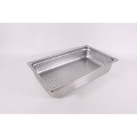 カンダ HG 18-8 ホテルパン 穴明 1／1 100mm7004PF FC526PL-034069