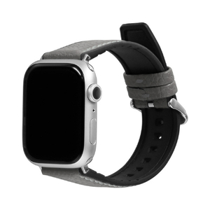 オウルテック Apple WatchバンドLV シュリンクレザー チャコールグレー OWL-AWBLVRG03-GY-イメージ2