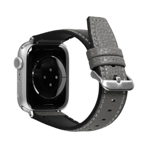 オウルテック Apple WatchバンドLV シュリンクレザー チャコールグレー OWL-AWBLVRG03-GY-イメージ3