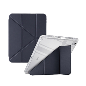 エレコム iPad(A16/第10世代)用 折り紙ケース 背面クリア スリープ対応 ブラック TB-A26RWVORBK-イメージ1