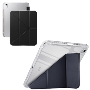 エレコム iPad(A16/第10世代)用 折り紙ケース 背面クリア スリープ対応 ブラック TB-A26RWVORBK-イメージ2