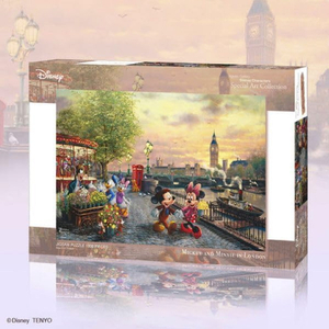 テンヨー キャンバス スタイル ジグソーパズル 1000ピース 「Mickey and Minnie in London」 スペシャルアートコレクション D-1000-853 D1000853ﾐﾂｷ-ﾐﾆ-ﾛﾝﾄﾞﾝ-イメージ2