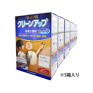 フジワラ化学 プレミアム珪藻土壁材 5坪 アイボリー FCE962Z-イメージ1