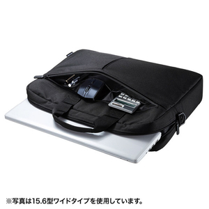サンワサプライ PCインナーバッグ(13．3型ワイド) ブラック BAG-INA4N2-イメージ2