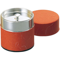 ヤマコー ブリキ 茶筒 ぽっかん S 100g入 レッド(81328) FC112LX-8077400