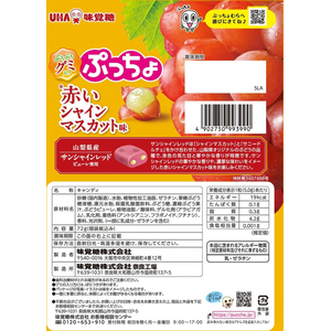 UHA味覚糖 ぷっちょ袋 赤いシャインマスカット味 FCJ348E-イメージ2