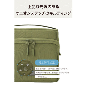 エレコム キルティング ガジェットポーチ スタンドタイプ カーキ BMA-QTGPSGN-イメージ7