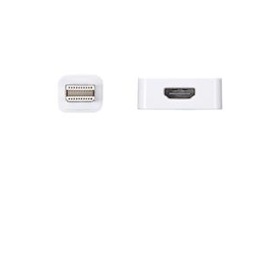 サンワサプライ 4K対応Mini DisplayPort-HDMI変換アダプタ ホワイト AD-MDPHD008-イメージ2