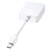 サンワサプライ 4K対応Mini DisplayPort-HDMI変換アダプタ ホワイト AD-MDPHD008-イメージ1