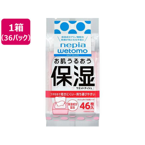 ネピア wetomo お肌うるおう保湿ウエットティシュ46枚 36P FC335YN-イメージ1