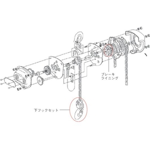 象印チェンブロック K-0.5t用ブレーキライニング ブレーキライニングK-00525 FC635GH-3902536-イメージ3