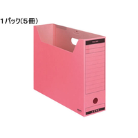 コクヨ ファイルボックス-FS〈Bタイプ〉B4ヨコ 背幅102mm ピンク 5冊 1パック(5冊) F293399-B4-LFBN-P