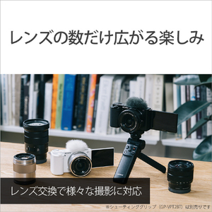 SONY デジタル一眼カメラ・パワーズームレンズキット VLOGCAM ZV-E10L ホワイト ZV-E10L W-イメージ14