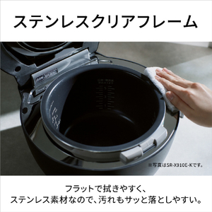 パナソニック 可変圧力IHジャー炊飯器(5．5合) Bistro ブラック SR-X710E-K-イメージ15