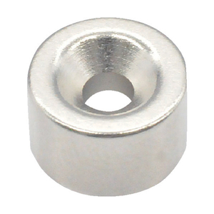 トラスコ ネオジム丸形磁石　皿ねじ穴付　外径８ｍｍＸ５ｍｍ　Ｍ２　１個入 TRUSCO　ネオジム磁石（丸形皿ねじ穴付） T08R05-M2-イメージ1