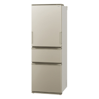 シャープ SJ-X373P-N 374L 3ドア冷凍冷蔵庫 どっちもドア冷凍冷蔵庫