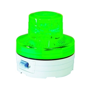 日動工業 電池式LED回転灯ニコUFO 常時点灯タイプ 緑 緑7675単3乾電池×2本 FC396HT-3686493-イメージ1