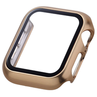 エレコム Apple Watch SE (第2世代)/SE/Series 6/5/4(40mm)用フルカバーケース プレミアムガラス/高透明/メタリック ピンク AW-23EFCGPPN
