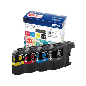 ブラザー インクカートリッジ お得用4色パック F882491-LC113-4PK-イメージ1