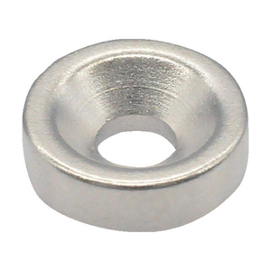 トラスコ ネオジム丸形磁石　皿ねじ穴付　外径１０ｍｍＸ３ｍｍ　Ｍ３　１個入 TRUSCO　ネオジム磁石（丸形皿ねじ穴付） T10R03-M3-イメージ1