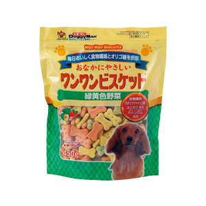 ドギーマン おなかにやさしいワンワンビスケット 緑黄色野菜 450g F131088-イメージ1