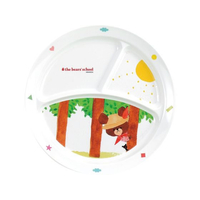 関東プラスチック工業 メラミン子供食器 くまのがっこう丸ランチ皿 FC915LF-2476900