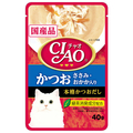 いなばペットフード CIAO パウチ かつお ささみ・おかか入り 40g ﾁﾔｵﾊﾟｳﾁｶﾂｵｵｶｶ40G